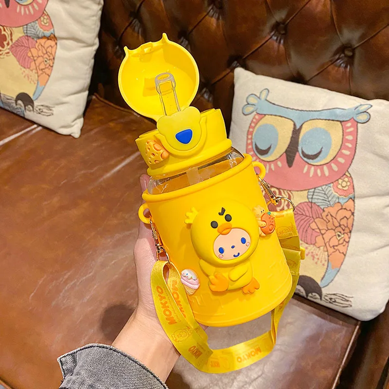 600 мл милая детская бутылка для воды школы мальчик девочка Питьевая чашка с