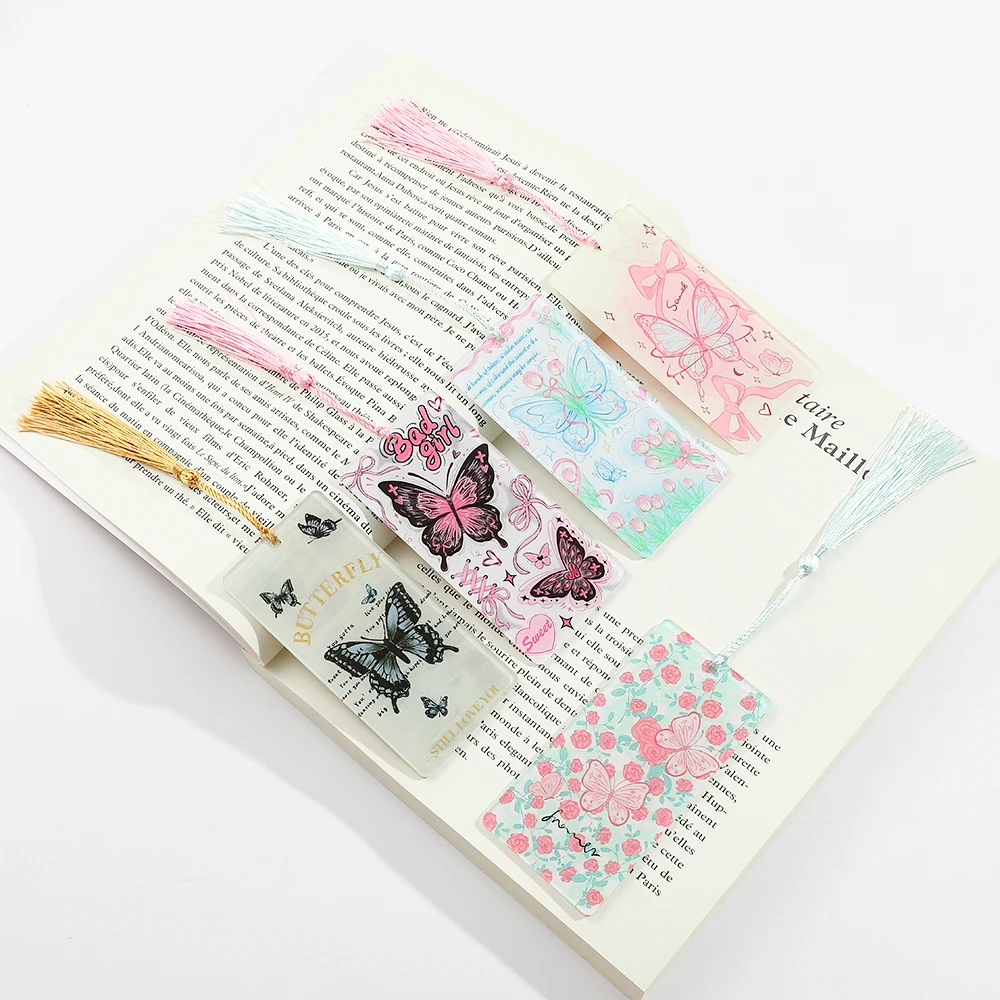 Милые красивые акриловые закладки-бабочки для женщин и девушек