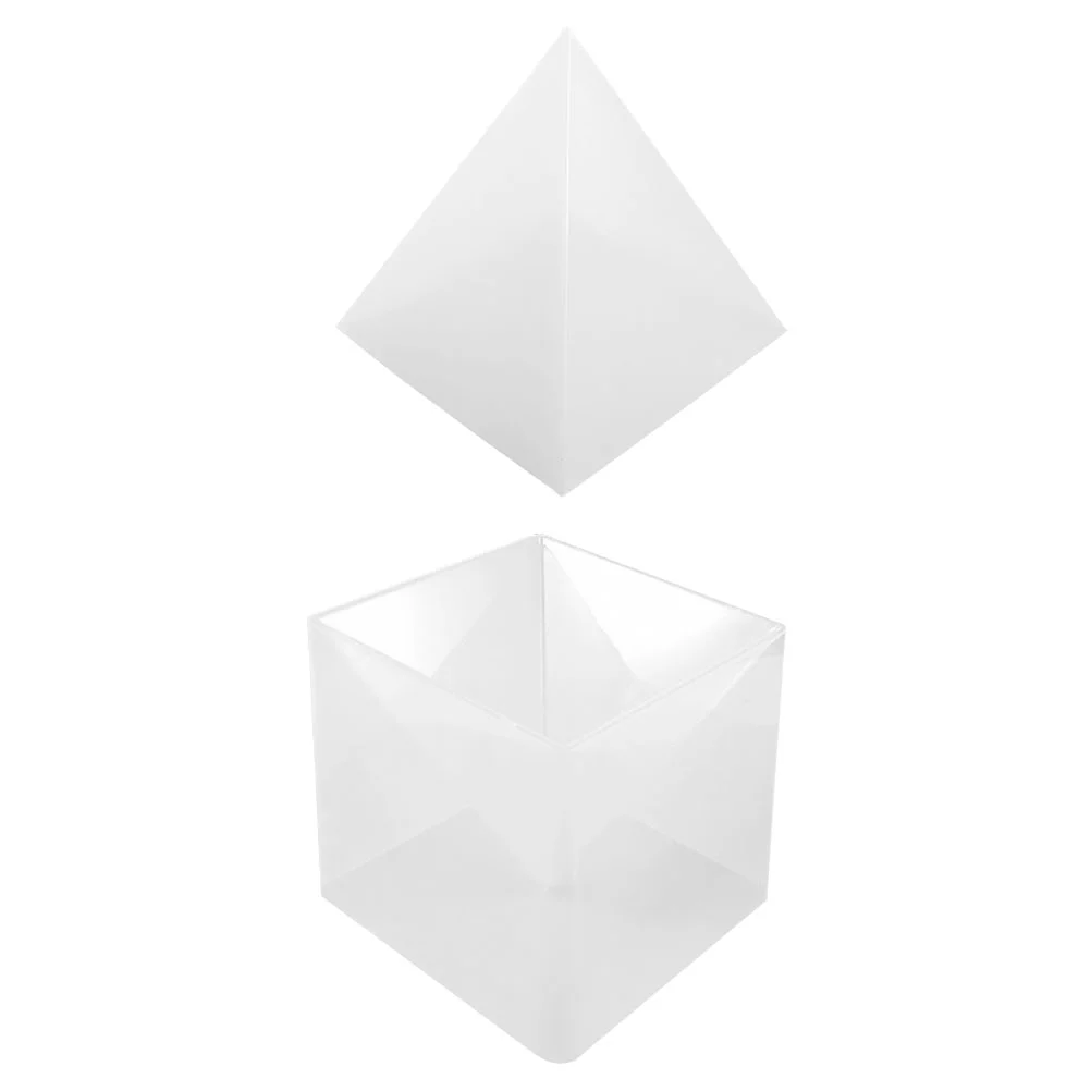 

House Decorations Home Mold DIY Crafts Silicone Molds Practical Gift Making Silica Gel Tabletop Pyramid