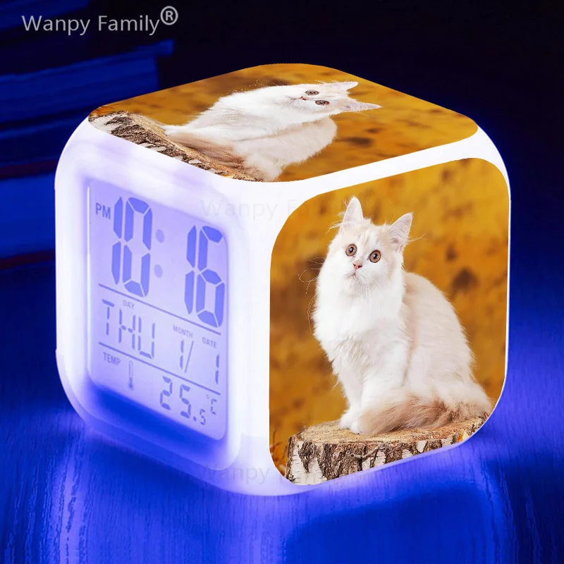Children's Room Home Decor Touch Sensing Wake Up Timer Portable Desk Clock