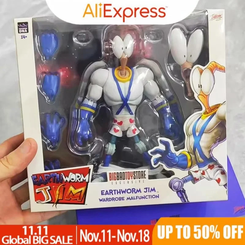 Новинка в наличииОригинальный Earthworm Jim 2.0 PDNA 1/12 Psy Crow Bob The Killer Фигурка Worm Psy-Crow