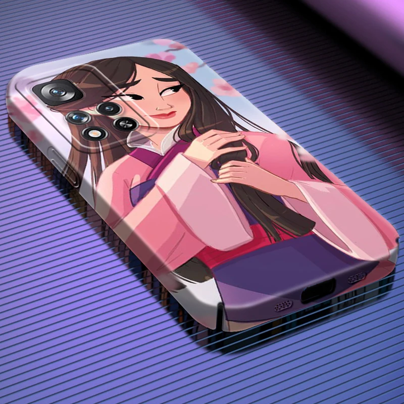 

Movie Mulan Cartoon For Redmi Note 12 11 11T 10 10S Pro Plus 5G K60 K50 K40 K30 9A Feilin Film Hard Cover Case