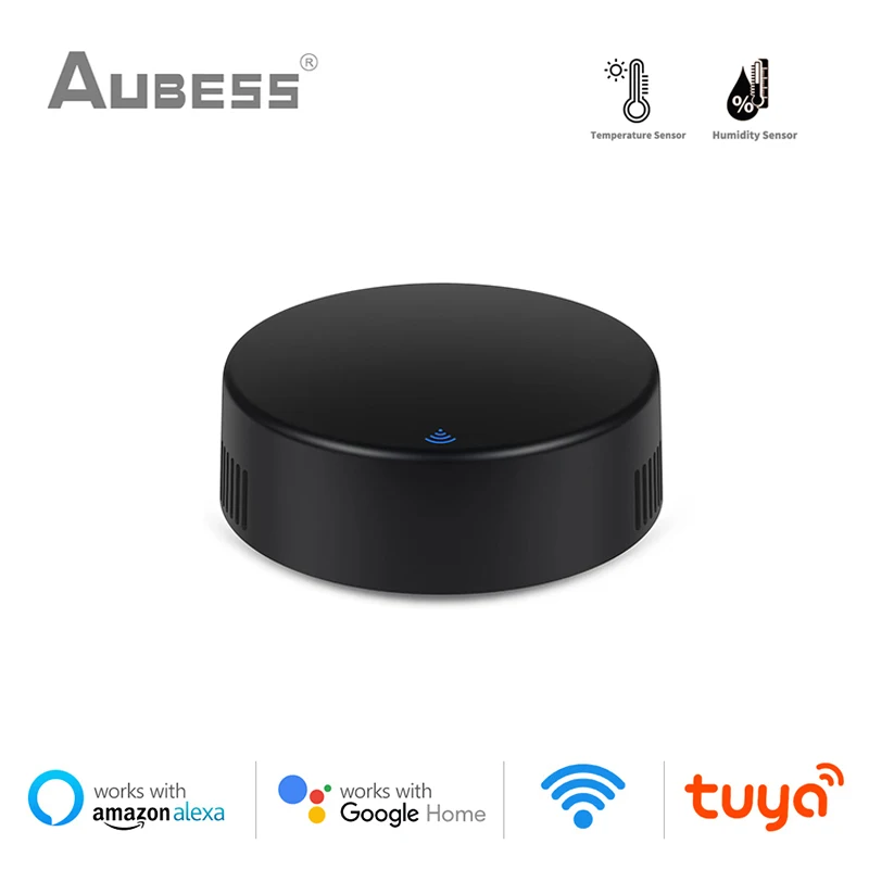 

Tuya WiFi IR Smart Remote Control Smart Home Infrared Remote Controller Temperature & Humidity Sensor Via Alexa Google Home