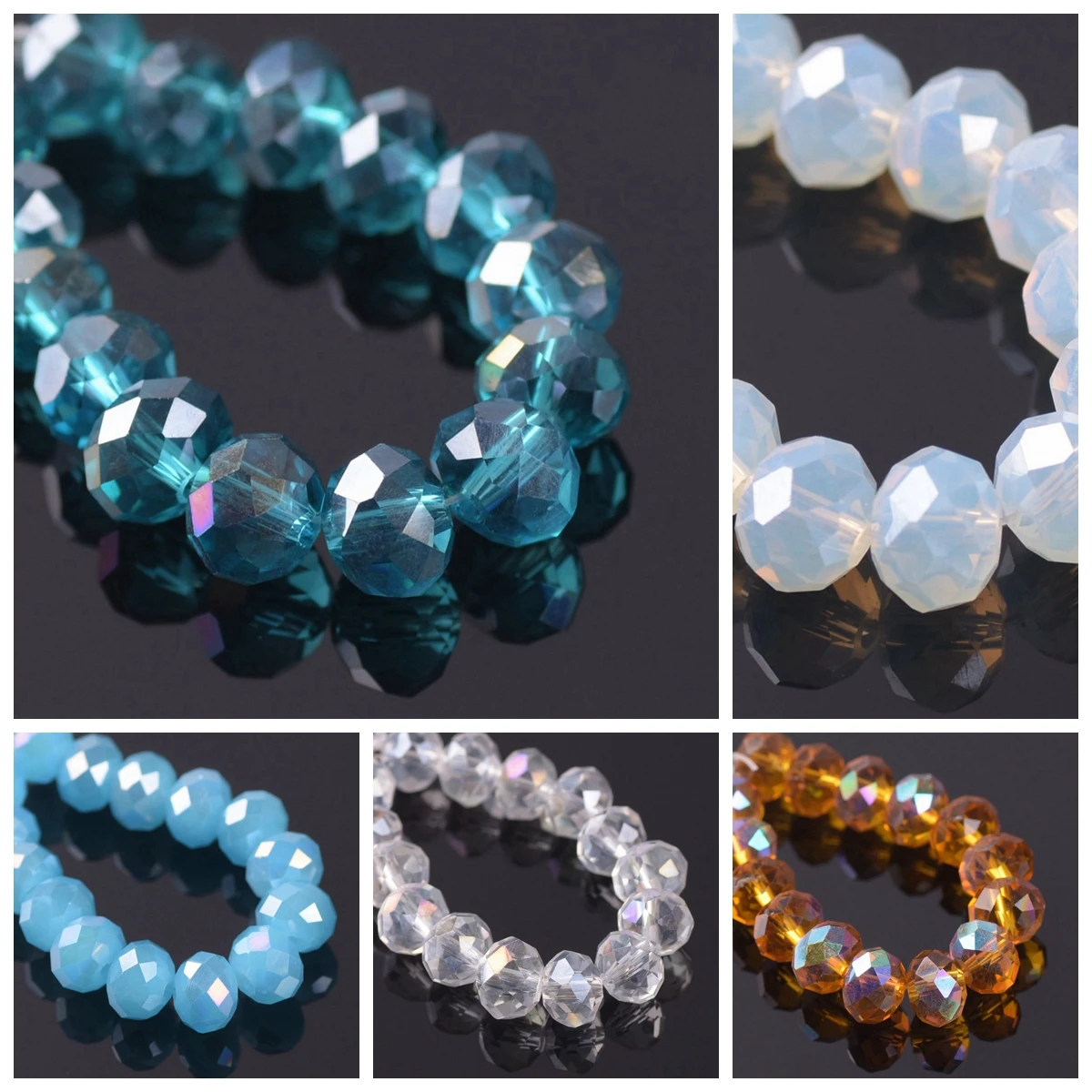 Ограненные стеклянные бусины 3 мм 4 6 8 10 12 14 16 18