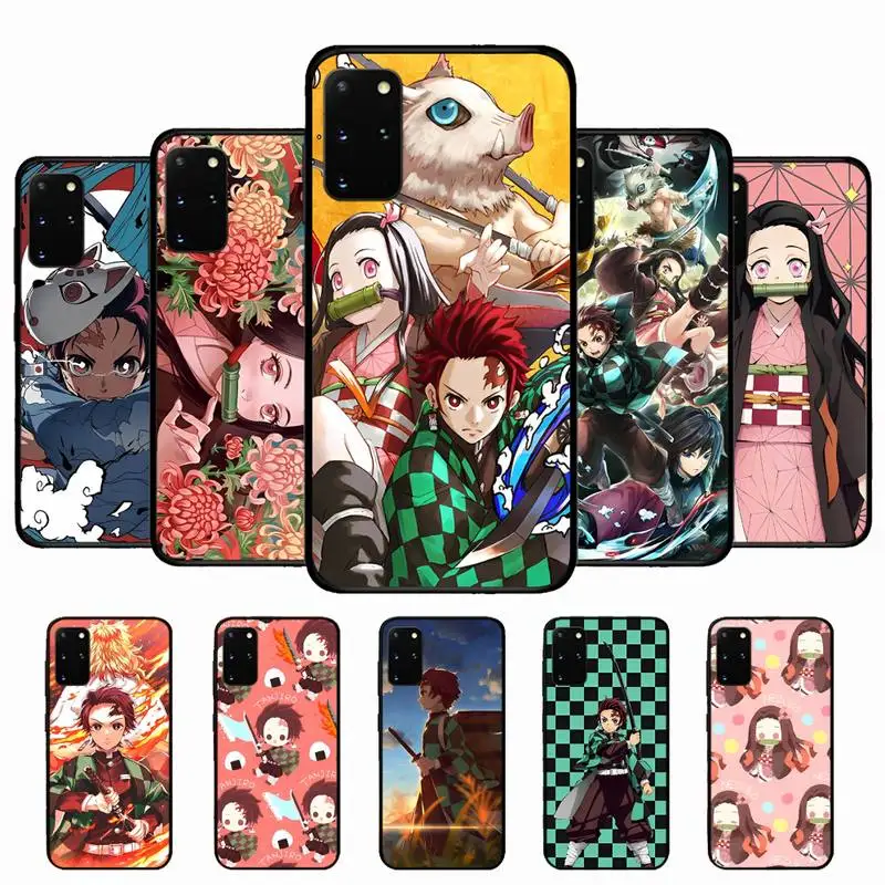 

kimetsu Phone Case for Samsung S10 21 20 9 8 plus lite S20 UlTRA 7edge