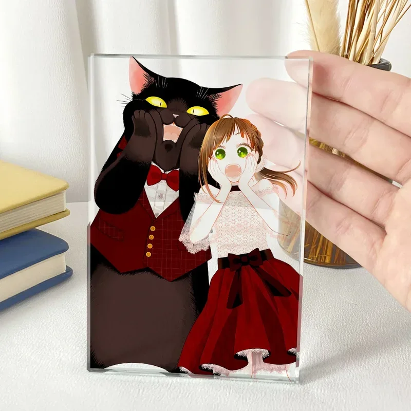 Аниме стоячая модель Косплей настольное украшение мастерская кошка снова