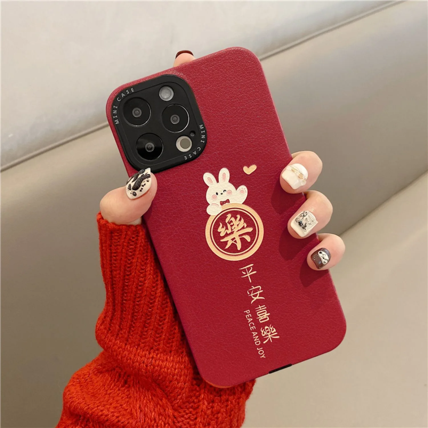 Faux Fur China Wind DIY Text Drop Resistant Phone Case For iphone14 13 12 11 Pro Max XS X XR 7 8 Plus Fashion New Products