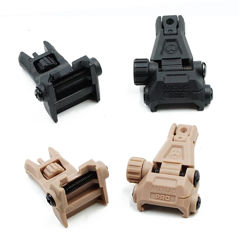 

Tactical Metal MBUS PRO Sight Flip-Up Front & Rear Sight Set For SLR