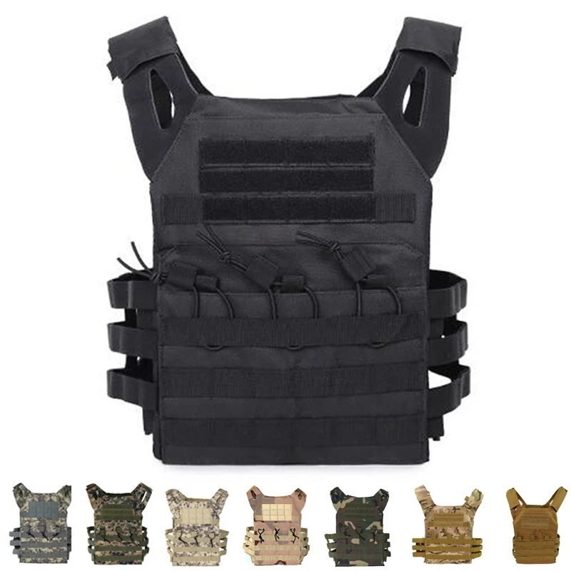 

600D Hunting Tactical Vest Military Molle Plate Carrier Magazine Airsoft Paintball CS Outdoor Protective Lightweight Vest