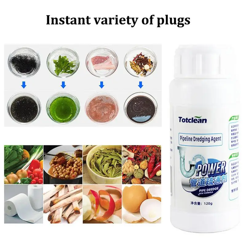 

Strong Deodorant Toilet Toilet Sewer Drain Powder Kitchen Floor Drain Oil Blockage Pipe Dredging Agent Odor Removal Toilet Agent