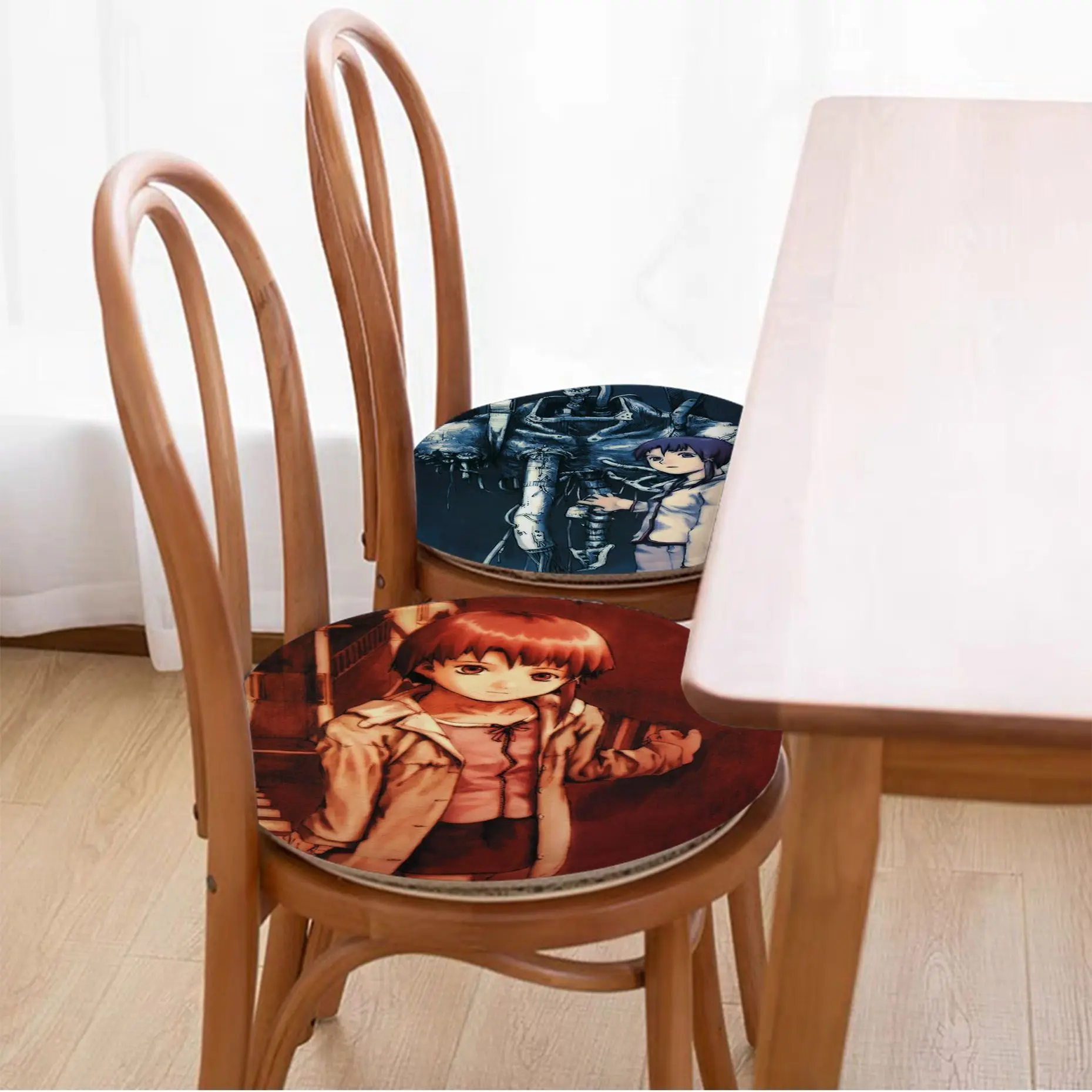 

Serial Experiments Lain Decorative Meditation Cushion Stool Pad Dining Chair Tatami Seat Cushion Anti-Slip Seat Mat