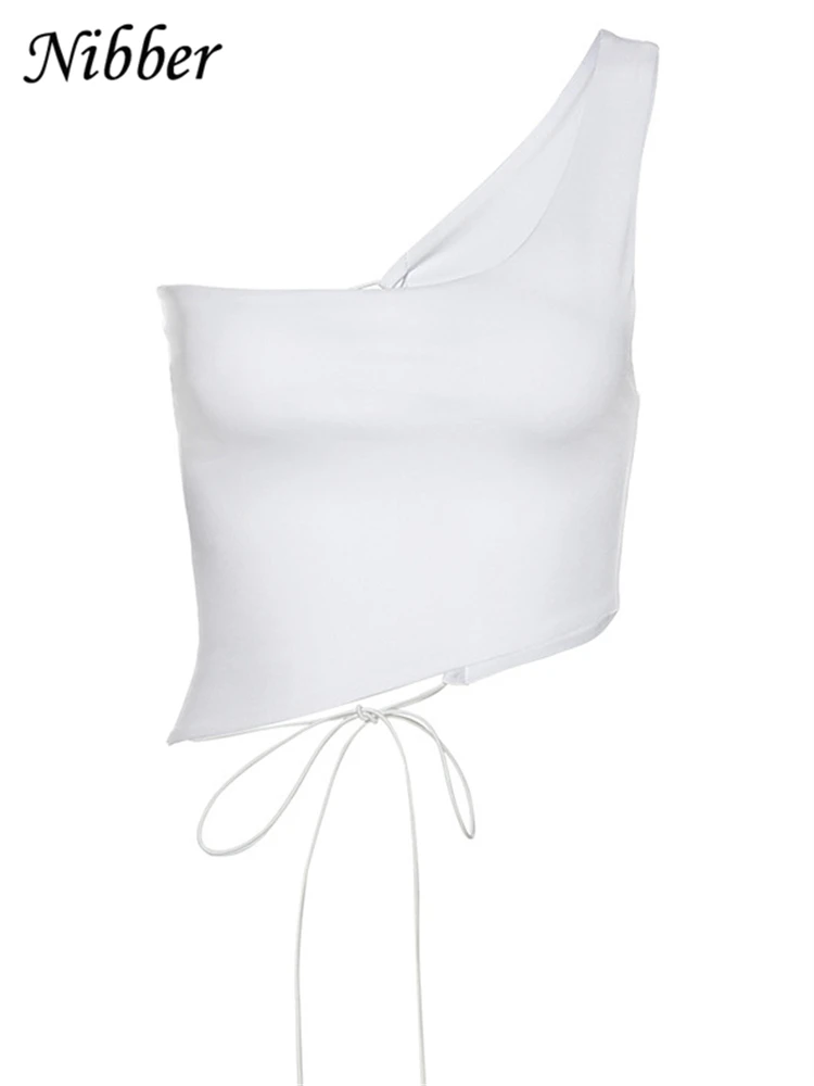 Nibber шикарный сексуальный бандажный клубный Топ женский топ с лямкой через шею