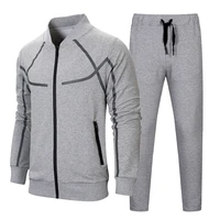 spring autumn mens casual suit running sports fashion plus size men clothing clothes for men outfit set tracksuit sport wear