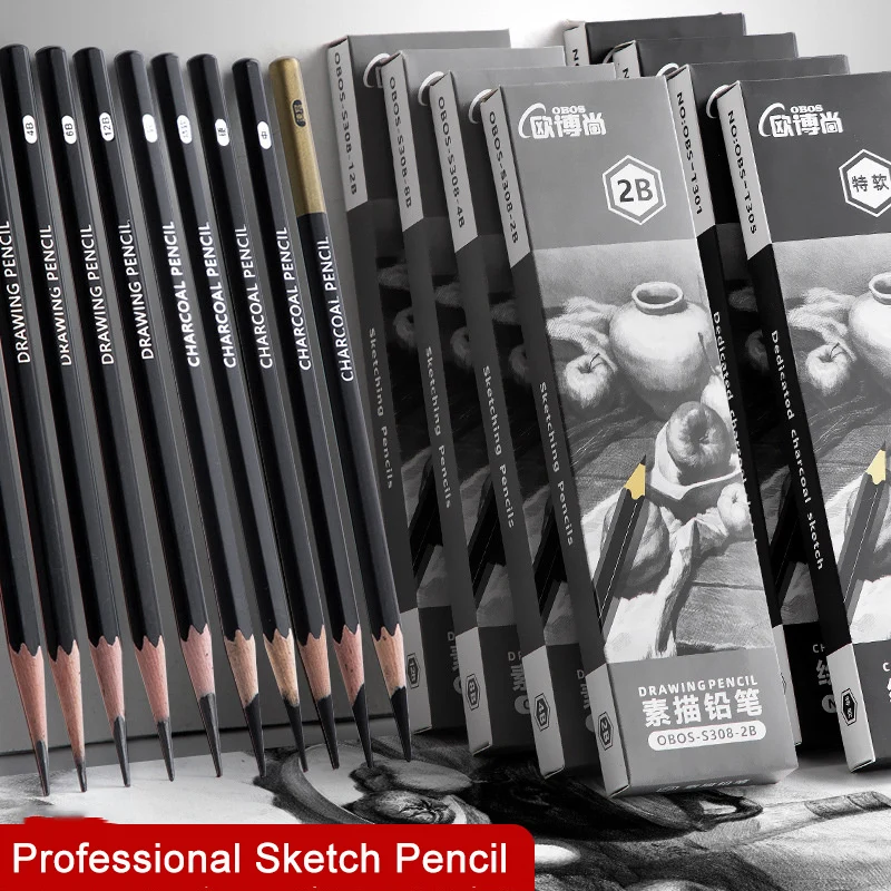 S Set Charcoal Soft/medium/hard Carbon Pencil White Drawing Graphite Charcoal Pencils Set For Artists