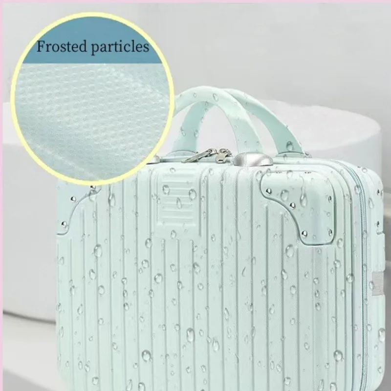 Travel Boarding Cosmetic Case 12/14 Inch Handheld Luggage Portable Makeup Bag Waterproof Storage Box Mini Suitcase for Female
