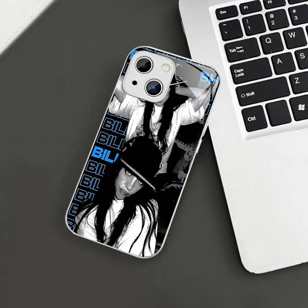 Фото Защитное стекло Pop B-Billies Singer E-EilishS для iPhone 14 13 12 11 Pro Mini XS MAX 14Plus X XS XR №5