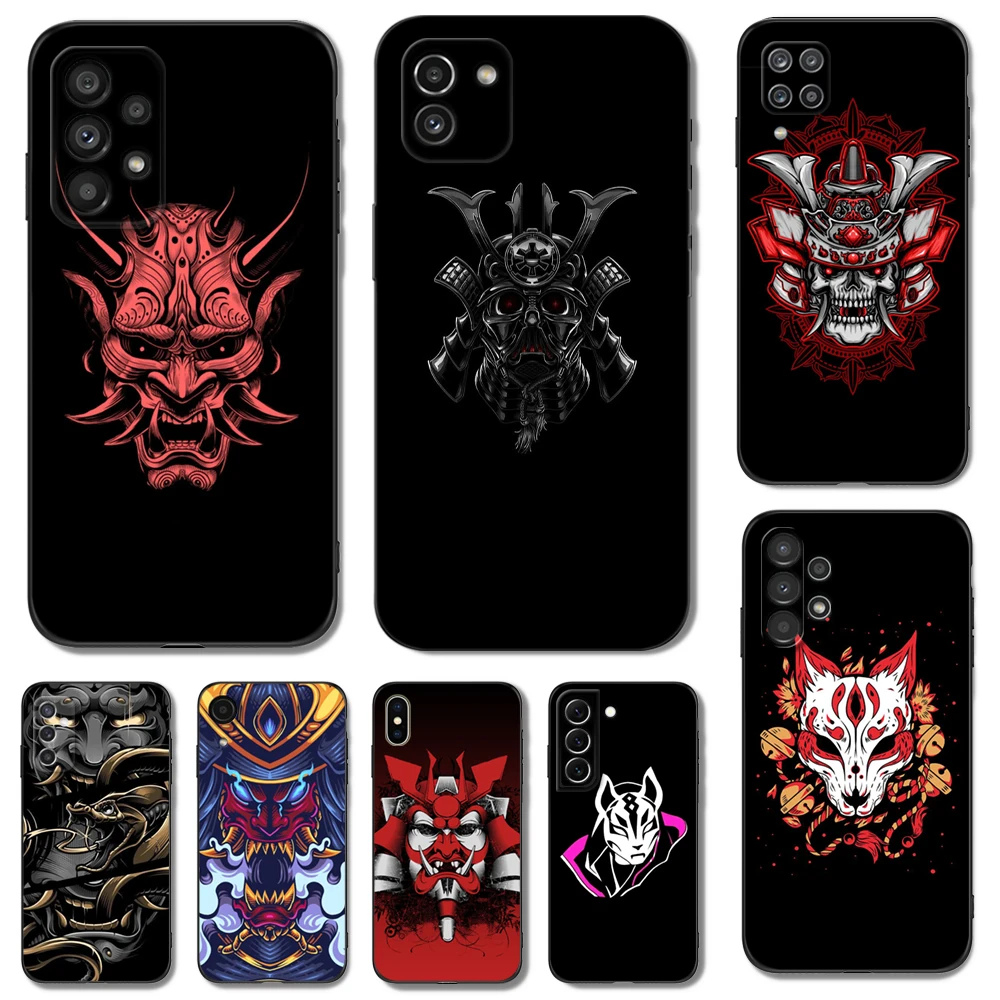 

Black tpu Case For Samsung galaxy M53 M13 M62 A12 A22 A22S A32 A42 A52 A52S A72 4g 5g A20S Japanese