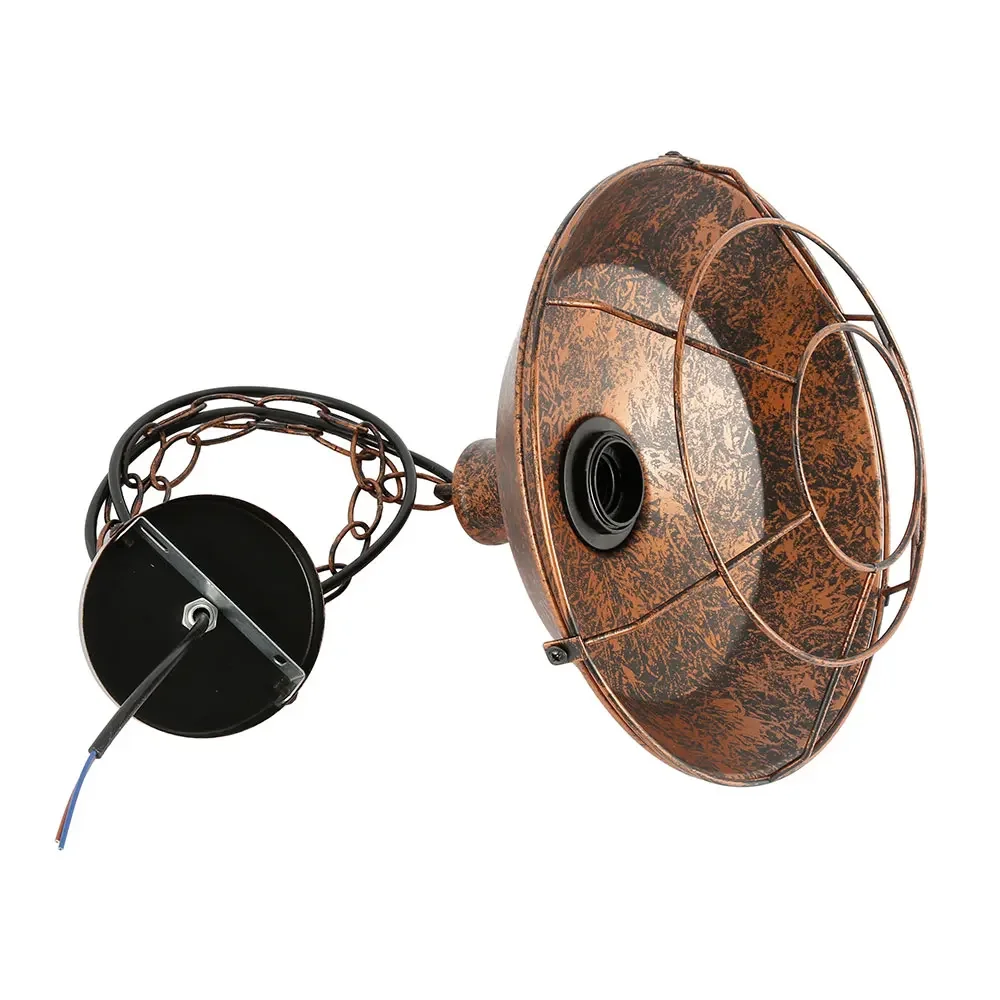 Потолочный светильник в стиле ретро круглый винтажный промышленный дизайн