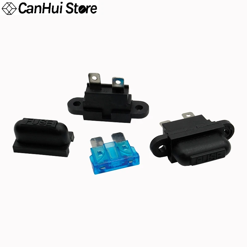 

5 шт. Влагозащищенный автомобильный держатель предохранителя черный ATC ATO