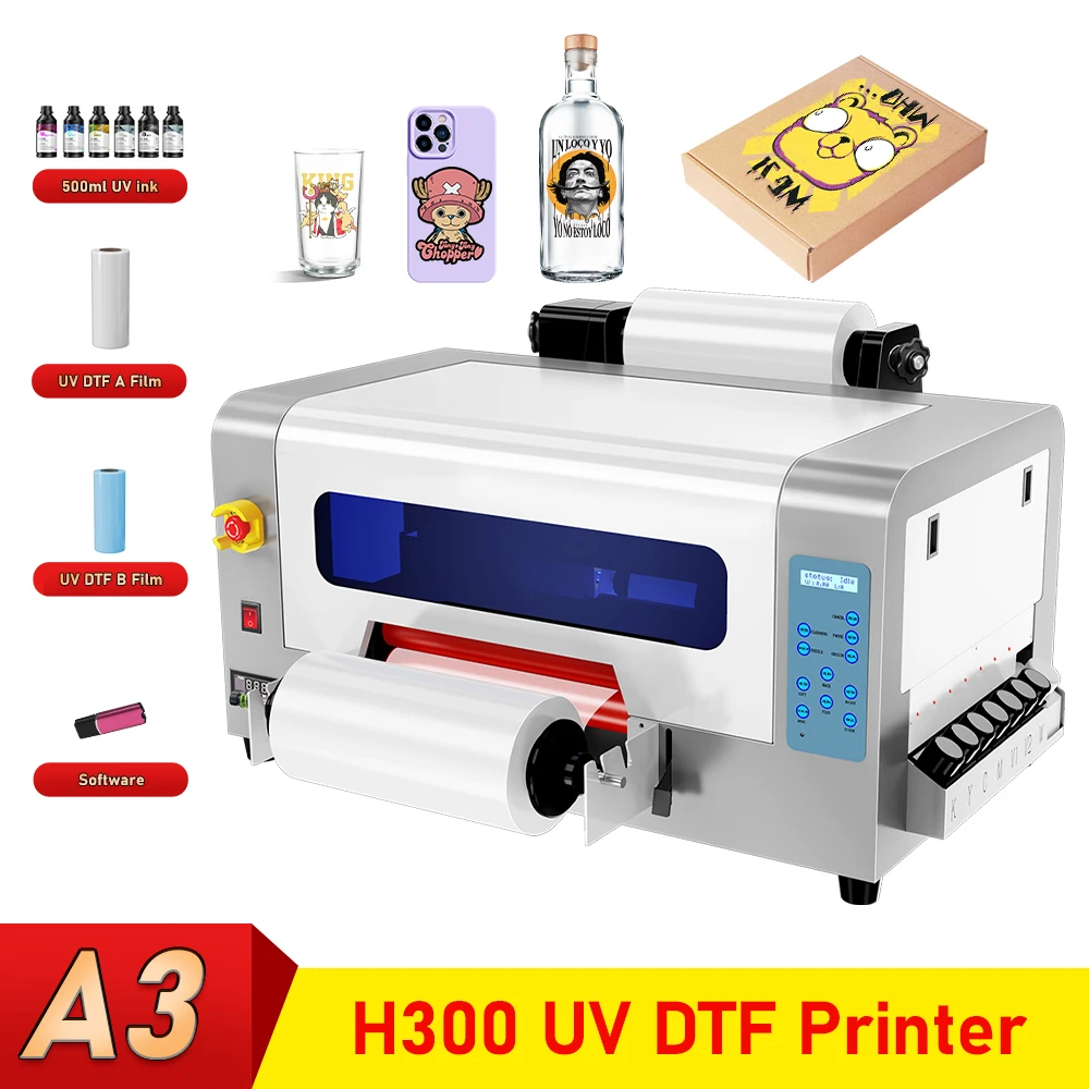 Принтер A3 XP600 UV DTF 2 в 1 УФ-печатная машина УФ-принтер Sitcker металлическая акриловая