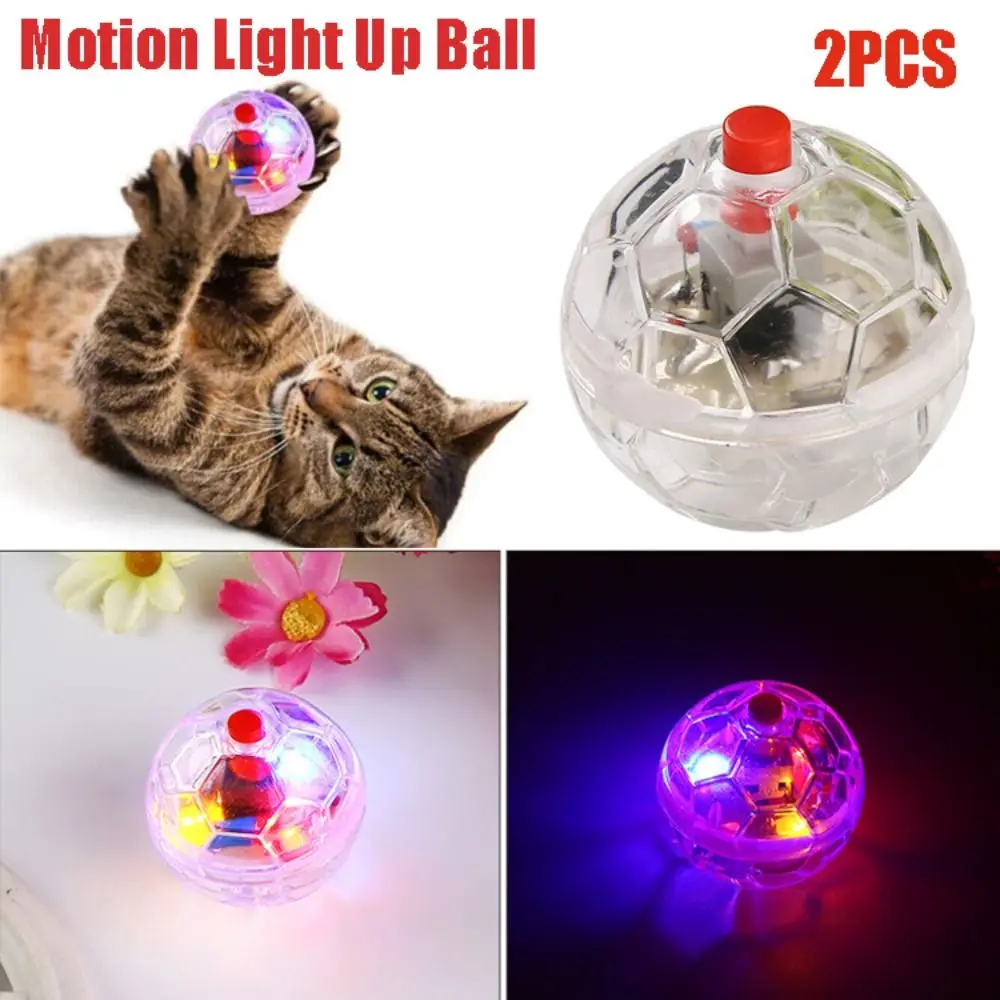 

2Pcs High-quality Equipment Dog/Cat Interactive Toys Motion Light Up Ball Flash Ball Pet Toy Ghost Hunting