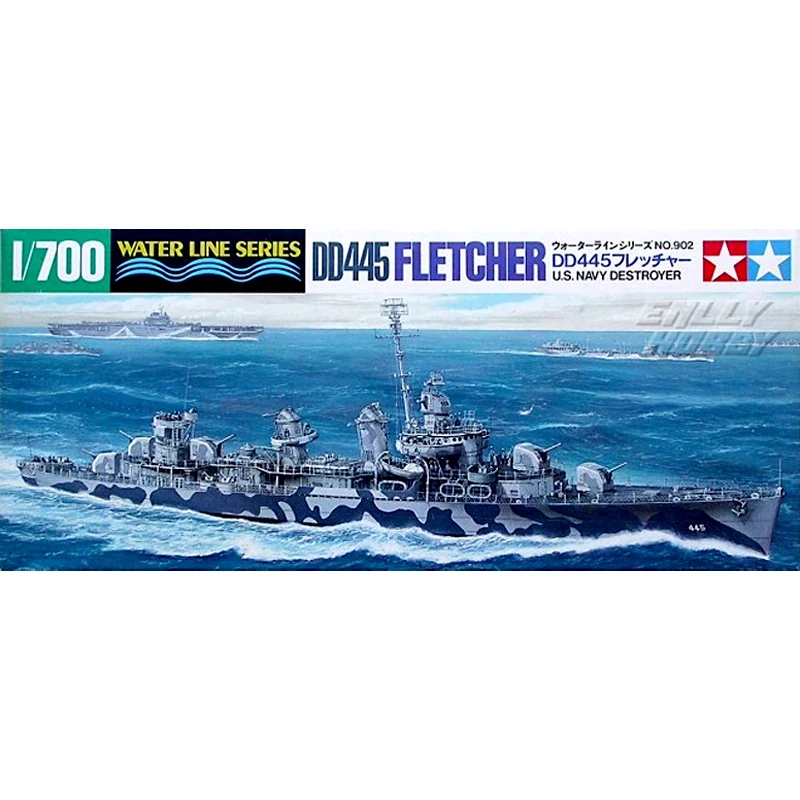 

Tamiya 31902 1/700 U.S. Destroyer DD-445 Fletcher Assembly Model Kit