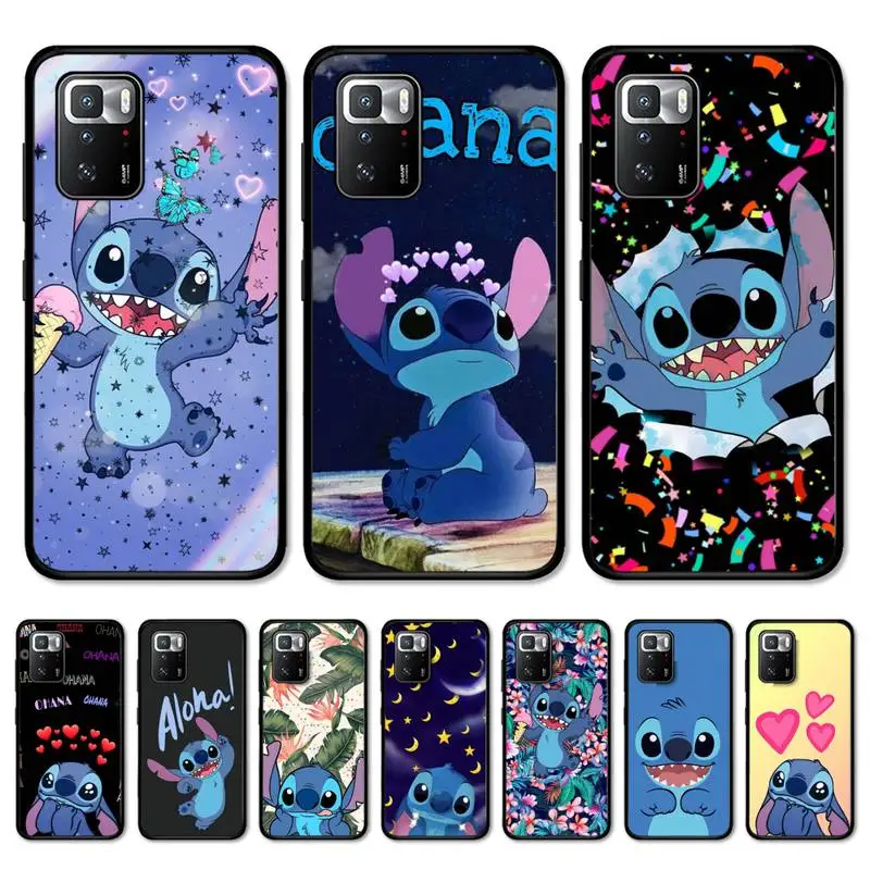 

Bandai Stitch Phone Case For Redmi Note 10 9 8 6 Pro 8T 5A 4X X 5 Plus 7 7A 9A K20 Cover