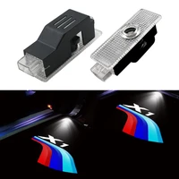 2pieces hd led projector shadow lamp for bmw e84 f48 f49 x1 logo car door welcome light warning light auto exterior accessories