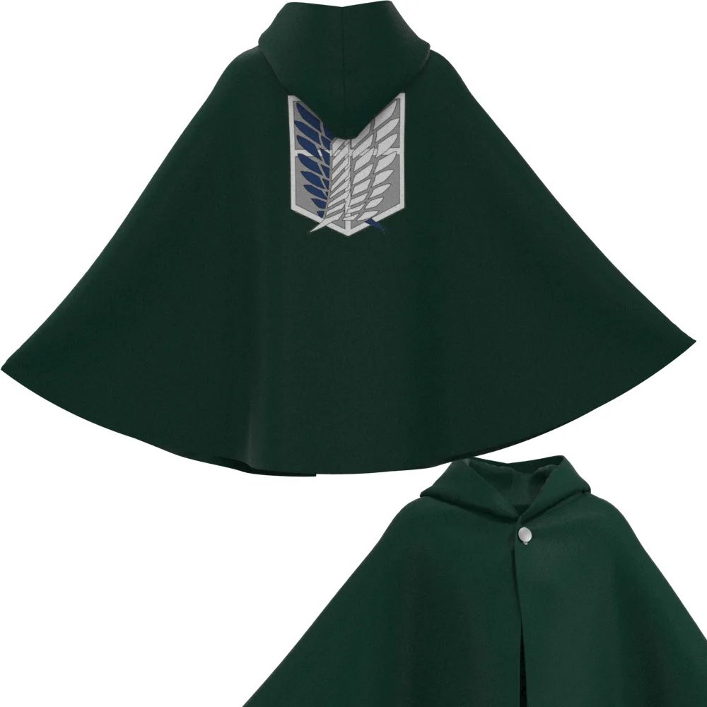 

Плащ голубого цвета для косплея аниме «атака на Титанов»