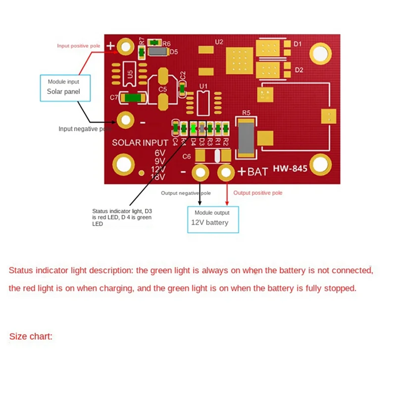 3S 3A 12V MPPT Модуль контроллера солнечного фотоэлектрического зарядного устройства