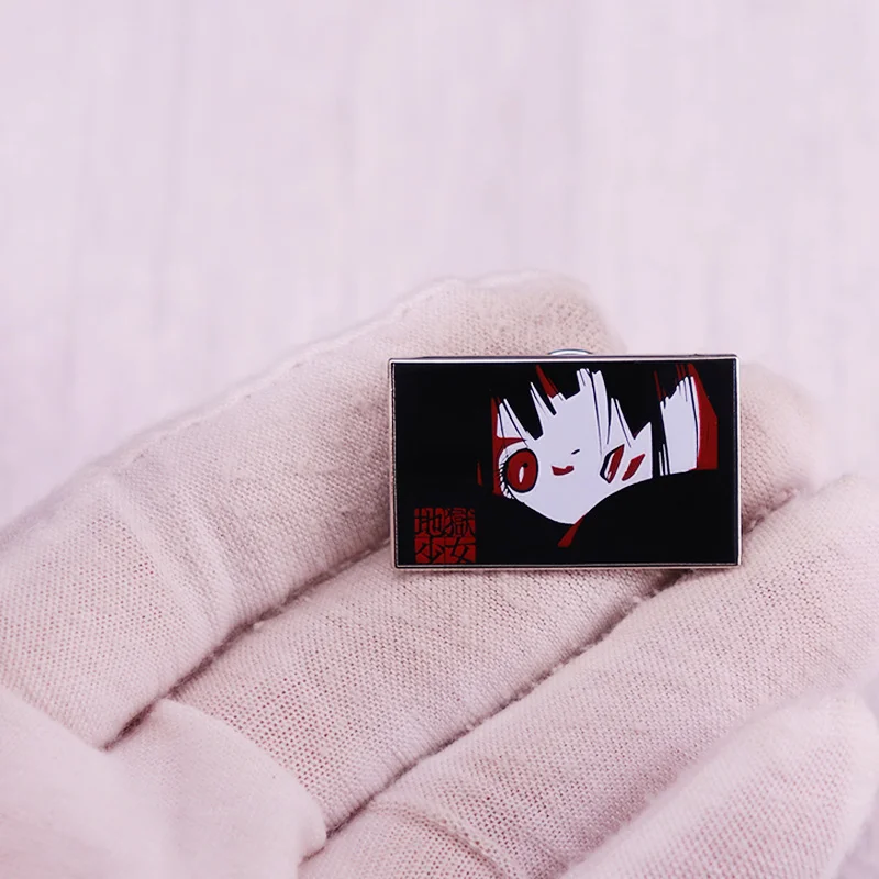 Японское аниме Jigoku Shoujo эмалевые булавки Hell Girl брошь металлический значок