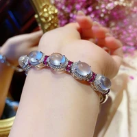 imitation glass foam jade bracelet copper fashion jewelry chalcedony amulet female gift