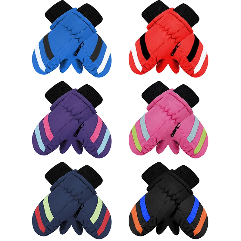 

Winter Waterproof Fingerless Skiing Gloves For 2-5 Years Children Warm Ski Gloves Outdoor Thermal Gloves