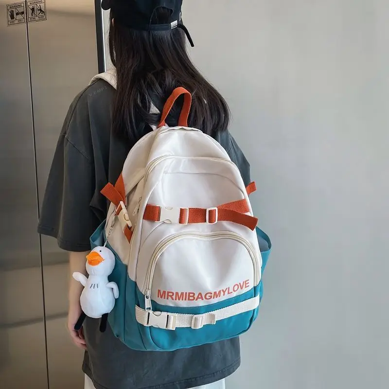 

Qyahlybz children girls large capacity junior high school bags female college ins backpack casual women's backpacks
