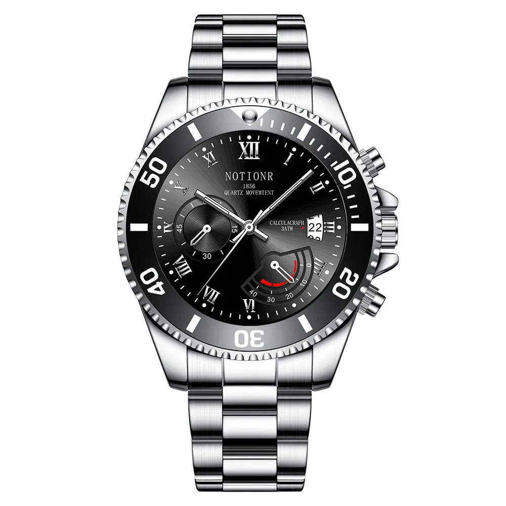 

Reloj Hombre 2023 New Waterproof Green Water Ghost Business Watch Fashion Steel Band Watch Men's Luminous Calendar Quartz Watch