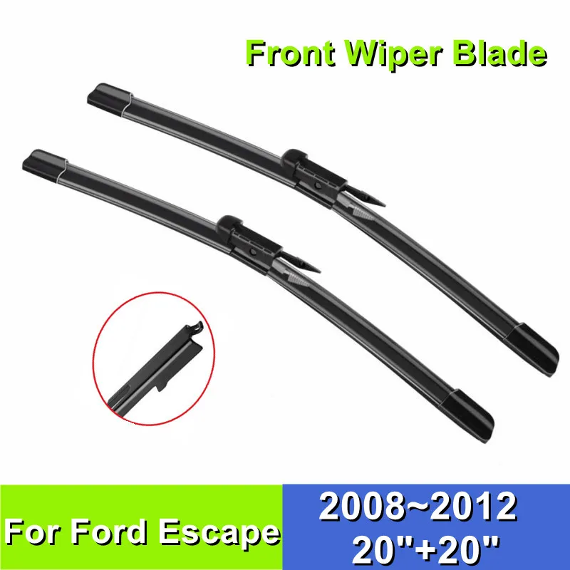 

Front Wiper Blade For Ford Escape 20"+20" Car Windshield Windscreen 2008 2009 2010 2011 2012