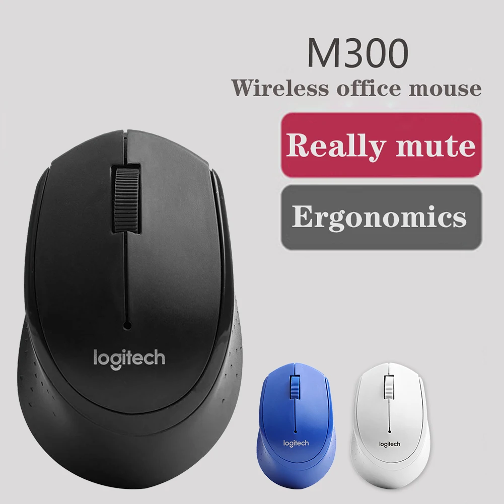 

Logitech M330 Wireless Mouse Quiet 3 Buttons 2.4GHz USB 1000DPI Receiver Optical Navigation Mice For Office Home PC/Laptop