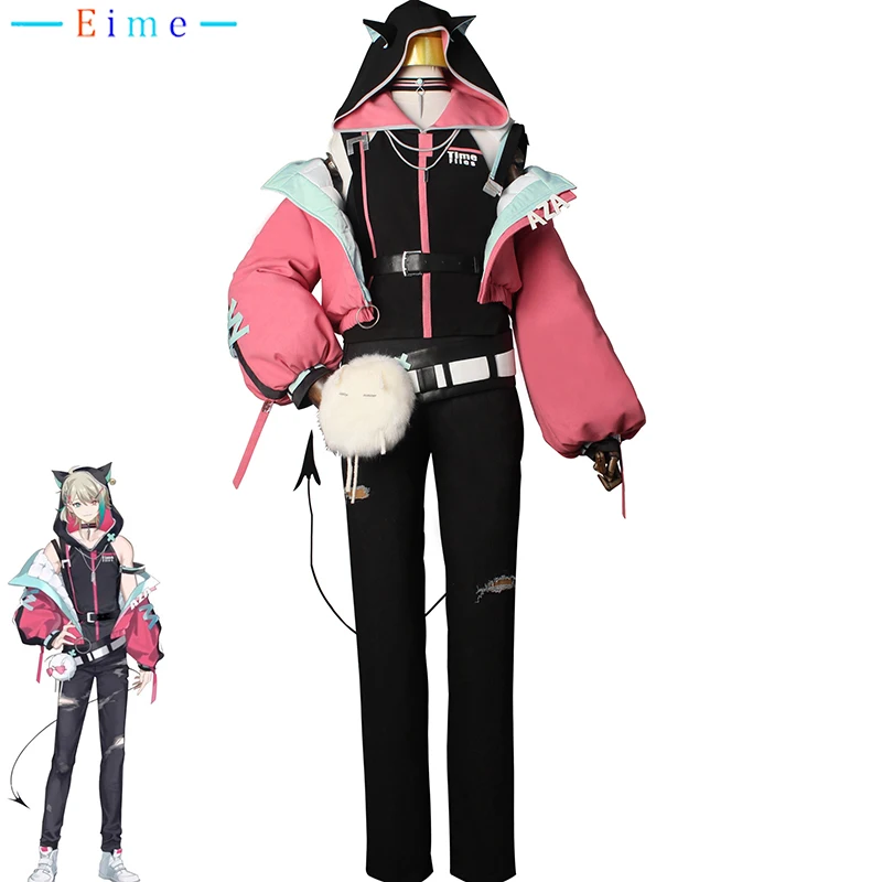 

Костюм для косплея Vtuber Aza, модный костюм для вечерние, пальто, верхние брюки, униформа для Хэллоуина и карнавала, изготовленный на заказ