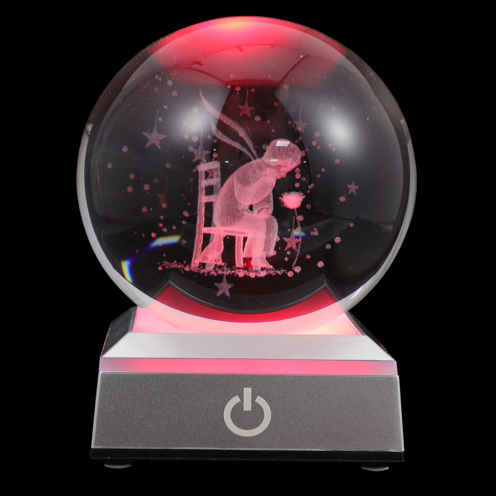 

Lovely Little Boy Design Desktop Decor Crystal Lighting Decor for Party