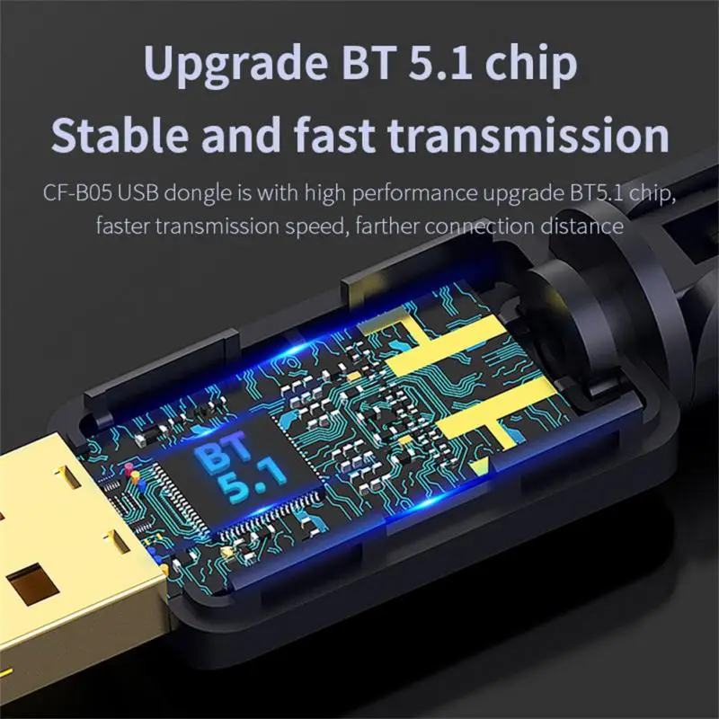 

USB 5.1 Adapter 3Mbps Dongle PC Speaker Wireless Mouse Music Audio Receiver Transmitter For Laptop
