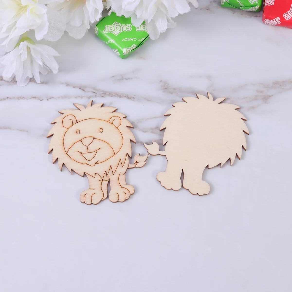 

10Pcs Chips Adorable Creative Animal Shaped Slices Ornaments for Adults