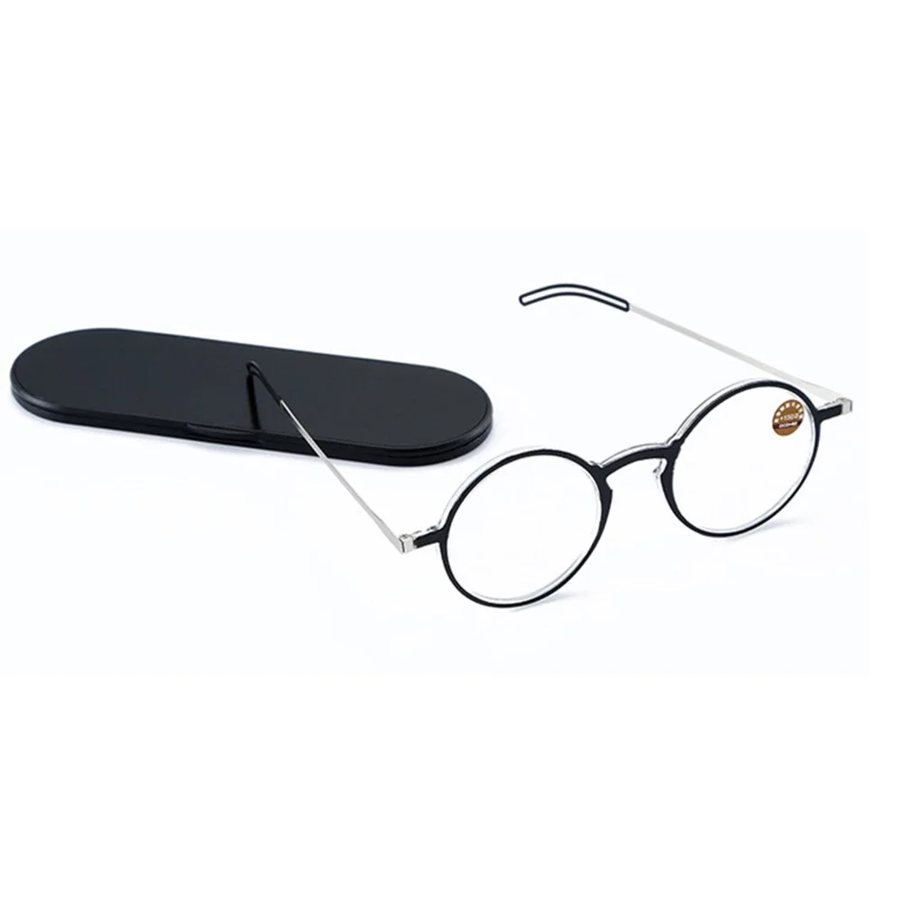 

NONOR TR90 Ultra Thin Reading Glasses Men Simple Round Eyeglasse Frame +100 To +400 Women Square Blue Light Blocking Spectacles