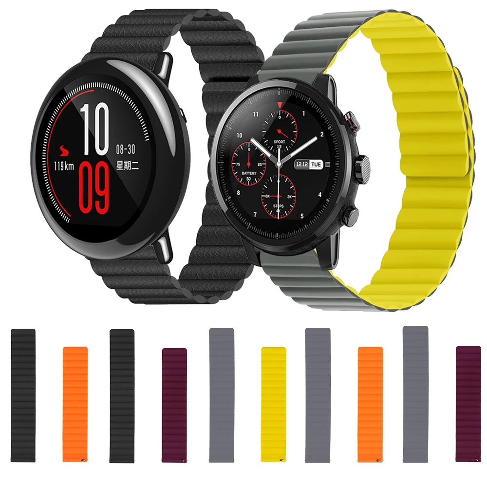 

Magnetic Silicone Loop Band Strap For Huami Amazfit Stratos 2 2S 3 PACE