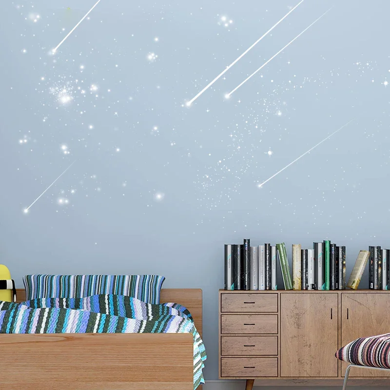 Лунная звезда бабочка наклейки на стену детская комната потолок крышу фреска