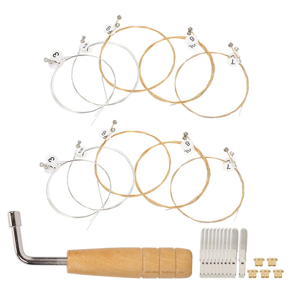 

Lyre Strings Harp String Pegreplacement Parts Tuning Pegs Kit Set Pin Wrench Changing Part Practical Nail Durable Full Accessory