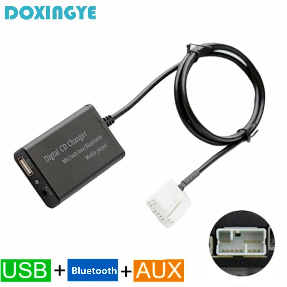 DOXINGYE USB AUX Bluetooth автомобильный радиоприемник адаптер для смены CD автомобильный MP3-плеер Bluetooth громкая связь для Honda Accord Civic CRV 6 + 8PIN
