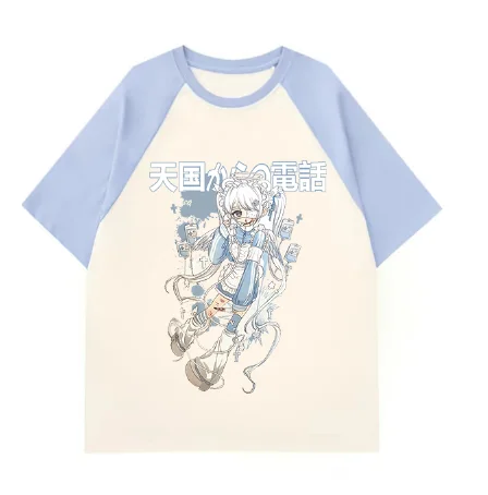 Популярные женские короткие топы в японском стиле Харадзюку милые летние