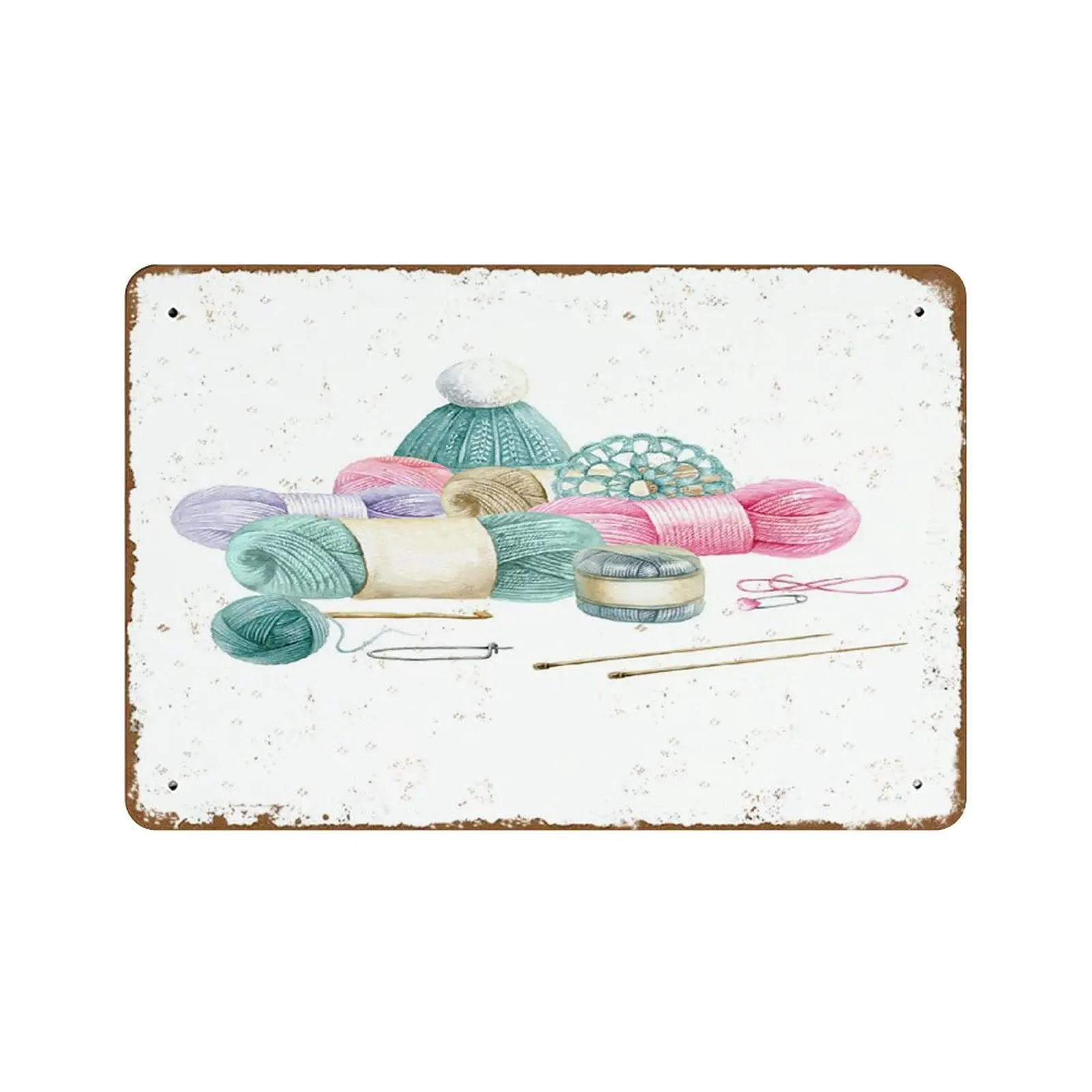 Это мое счастливое место ручная комната искусство вязание крючком пряжа печать