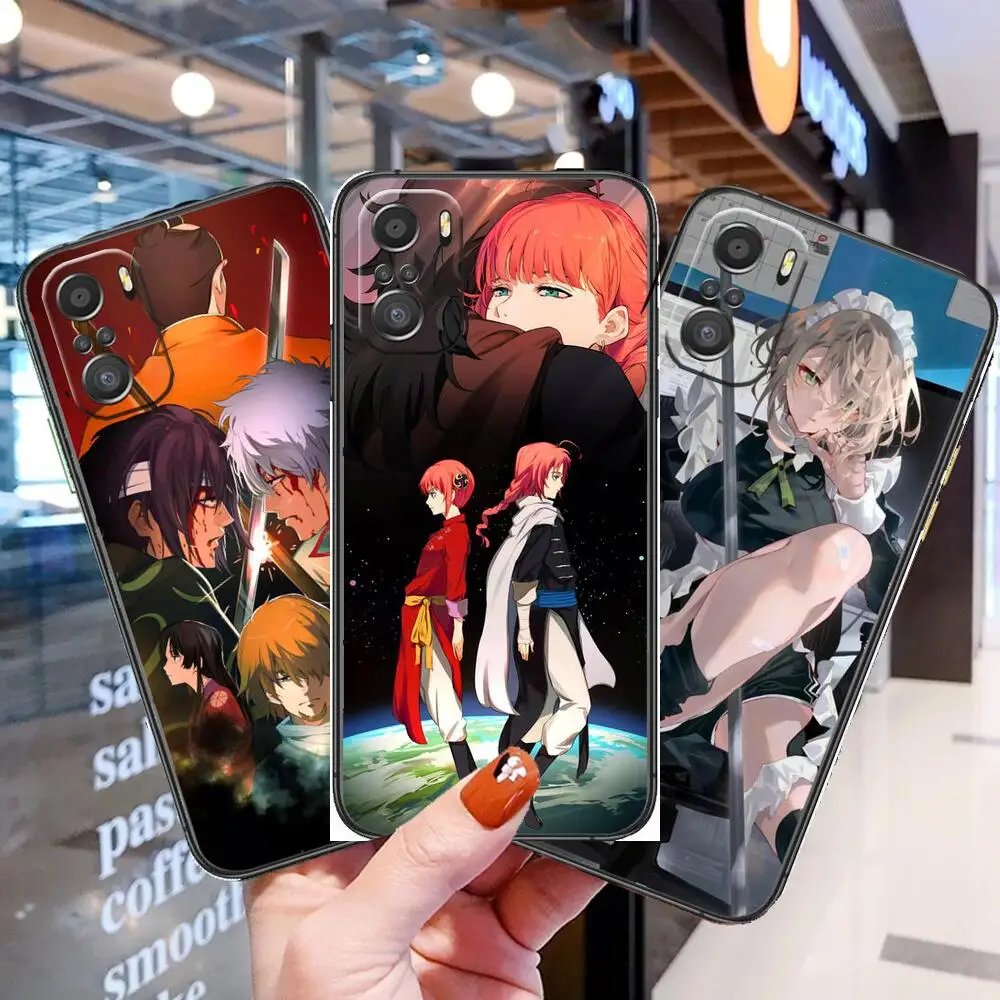 

Anime- For Xiaomi Redmi Note 10S 10 9T 9S 9 8T 8 7S 7 6 5A 5 Pro Max Soft Black Phone Case2D Gintama