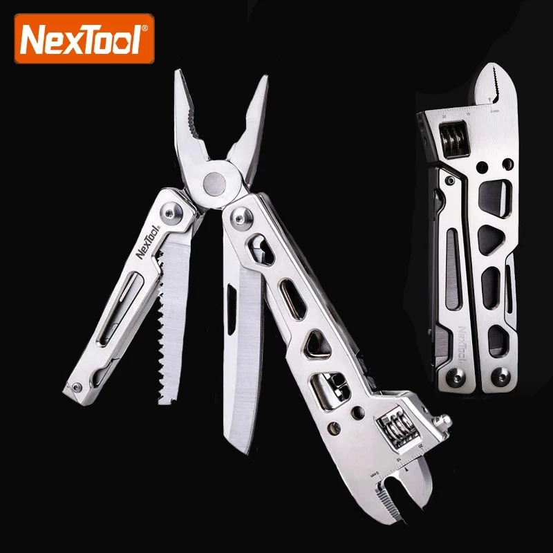 

NexTool Folding Survival Tool Wrench Knives Outdoor Camping Multifunctional Tools Stainless Steel Pliers Cutter Saw Screwdrivers